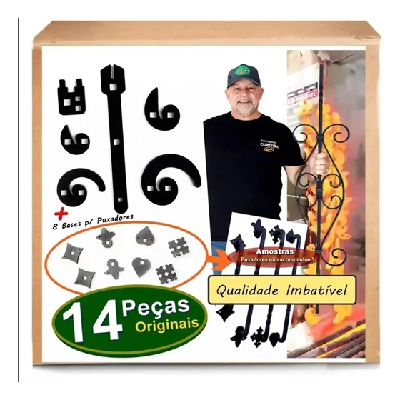 Gabarito Volutas Decor Serralheria E Objetos Em Ferro - 1/8