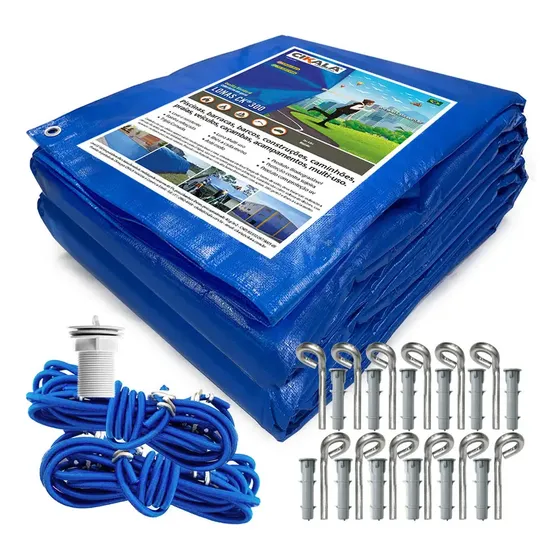 Capa De Piscina 5 Em 1 Proteção + Térmica Completa 11x6 Mts