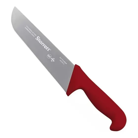 Faca Vermelha Profissional Açougue Starrett 10 Pol. 25cm