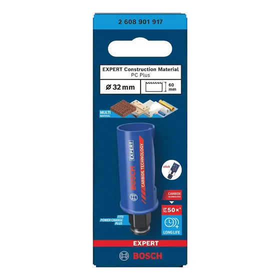 Serra Copo 32mm Bosch Multi Construction Alvenaria Maquifer