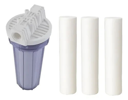 Filtro Água Máquina De Lavar Roupa Completo + 03 Refis Extra