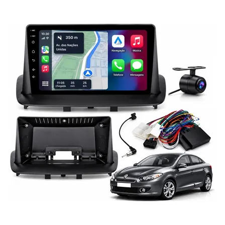 Central Multimidia Android Renault Fluence 2014 Usb Btgps 9p