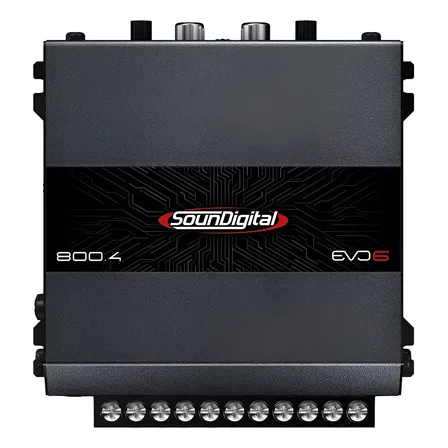 Módulo Amplificador Soundigital 800.4 Evo 6 800wrms Sd800.4 Preto