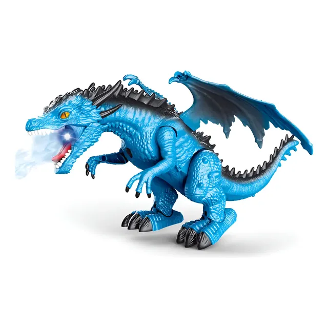 Dragão De Controle Remoto Com Fumaça E Som Azul Replay Kids Dragão