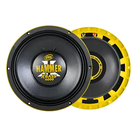 Alto Falante 12 Eros E-12 4k Hammer 4000 Xbass 2000w 4 Ohms Preto