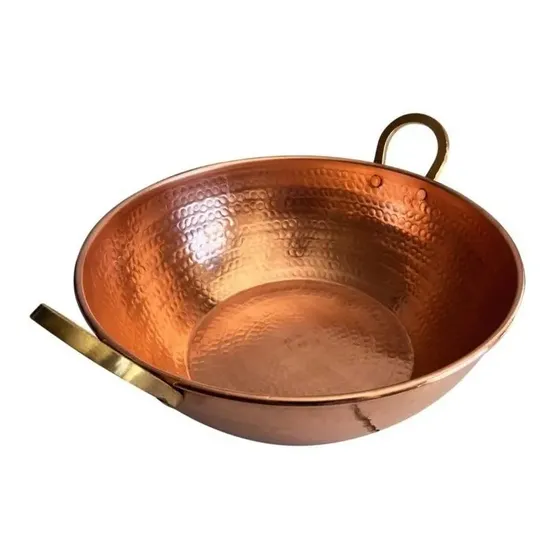 Tacho De Cobre Artesanal 5 Litros - 29 Cm De Diâmetro