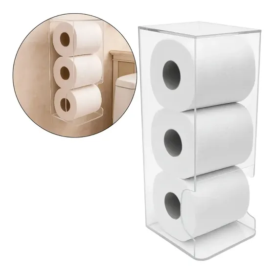 Porta Papel Higiênico De Acrílico