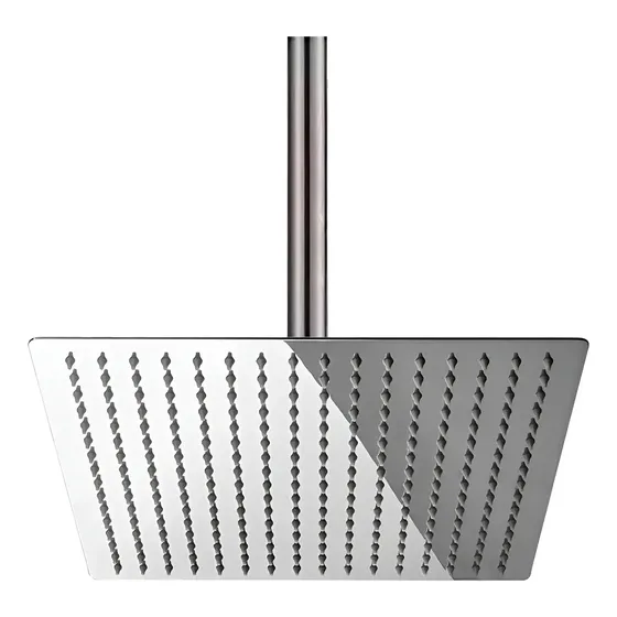 Ducha De Teto Inox Ss304 30cm Square Slim 30x30 Com Braço
