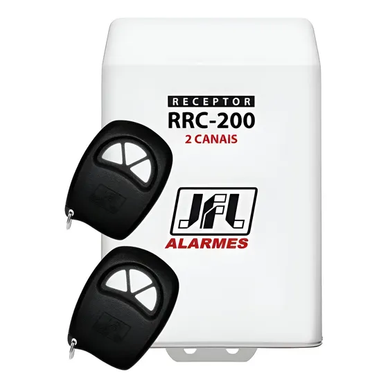 Receptor Jfl 2 Canais Rrc 200 433mhz + 2 Controle Tx4r 433
