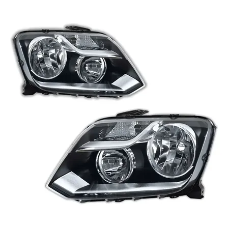 Par Farol Amarok Foco Duplo Mascara Negra 2010 11 12 A 2016