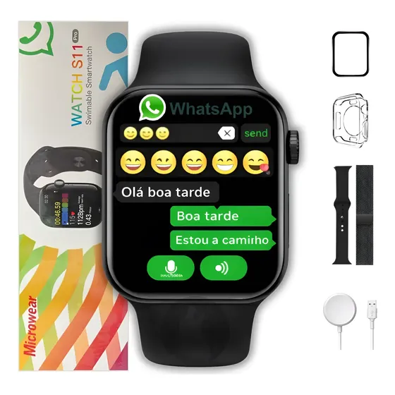 Relógio Smartwatch S11 Pro Amoled 47mm Gps Nfc Whatsapp 2026