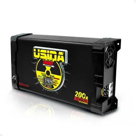 Fonte Automotiva Usina Spark 200a 12v Bivolt Smart Som Nova