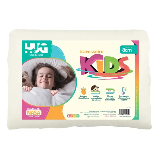 Travesseiro Infantil Antialérgico Nasa Kids - Hug