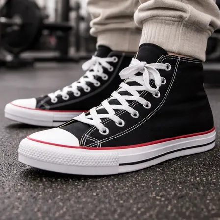 Tênis Converse Sem Gênero Taylor Ct0004 Lt Preto/vermelho/preto Liso 40 Br