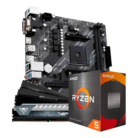 Kit Upgrade Ryzen 5 5500 Placa Mãe B550m Ddr4 Ram 16gb Ddr4