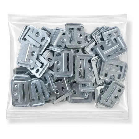 Presilha De Aluminio Para Painel Ripado Wpc Kit 100 Clipes
