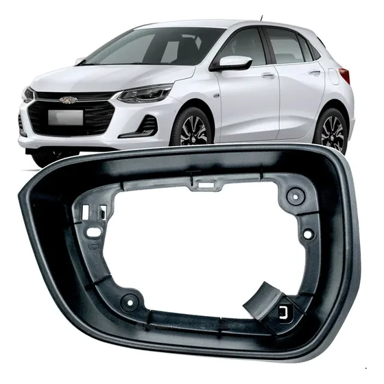 Aro Moldura Retrovisor Onix 2021 A 2026 Lado Esquerdo