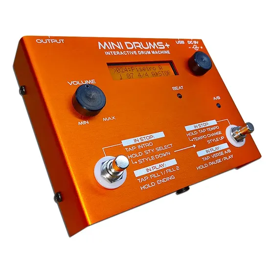 Mini Drums+ - Pedal De Ritmos / Acompanhamento