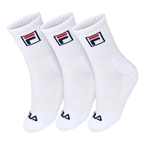 Meia Fila Fbox 39 Ao 43 - Pack Com 03 Pares - Branca Branco Único