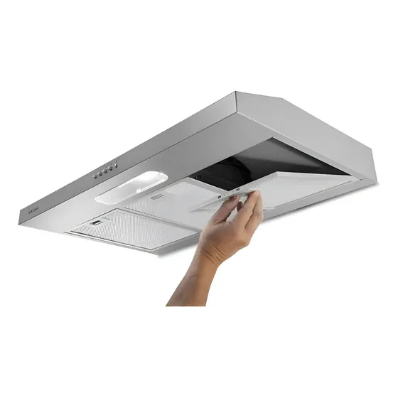 Depurador Slim Suggar Dps181pr 80cm 3 Velocidades Prata 110v Prata 127v