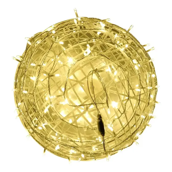 Bola Vazada 150 Leds 40cm Decoração Natal Externo 220v