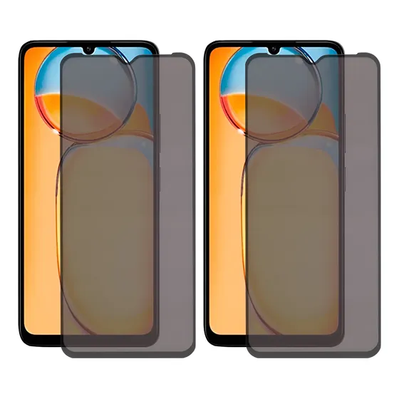 2 Pelicula Para Xiaomi Cerâmica Privacidade Fosca Redmi 13c Redmi 13c