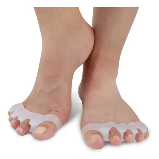 3 Pares Corretor Separador Dedos Silicone Alivio De Joanete