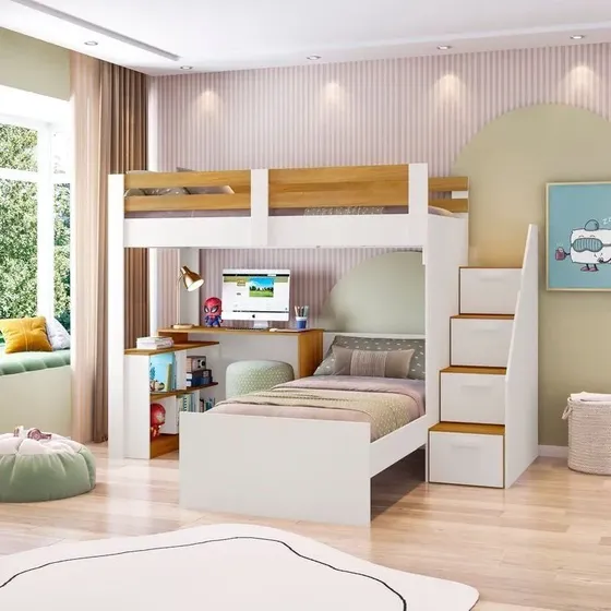 Beliche Star Office Infantil/ Juvenil Multifuncional Cg