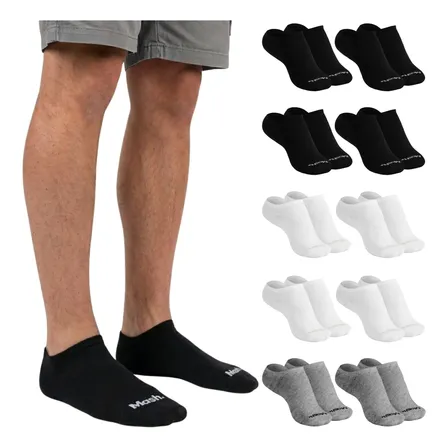 Kit 10 Pares Meia Invisível Soquete Algodão Confortável Mash G ( 39 A 44 ) 4 Preto - 2 Cinza - 4 Branco Meia Invisível Meia Cano... Meia Masculina Meia Feminina Meia Algodão
