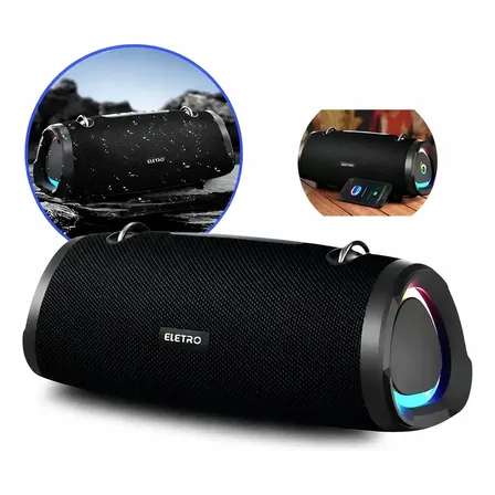 Caixa De Som Bluetooth 150w Super Potente Graves Bass Boost Preto 127/220v