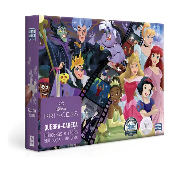 Quebra Cabeça 500 Peças Princesas E Vilões Da Disney Toyster