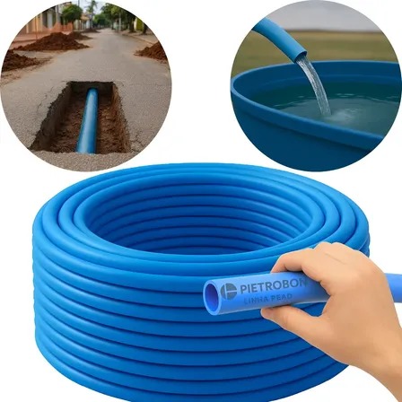 Mangueira Tubo Pead 25mm 3/4 Pn20 C/ 200m Abnt Nbr Pietrobon