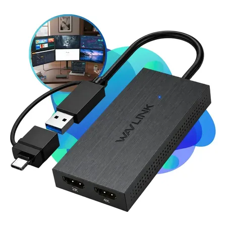 Wavlink Adaptador Multi Telas Hdmi 4k/2k Macbook M1 Notebook 5