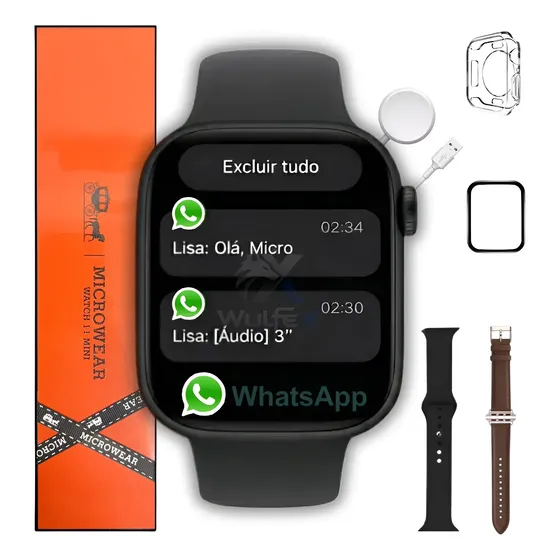 Relógio Smartwatch W11 Mini Serie 11 Whatsapp Gps Nfc 2026