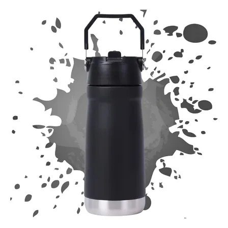 Garrafa Térmica Inox 650ml Com Alça + Canudo Anweller