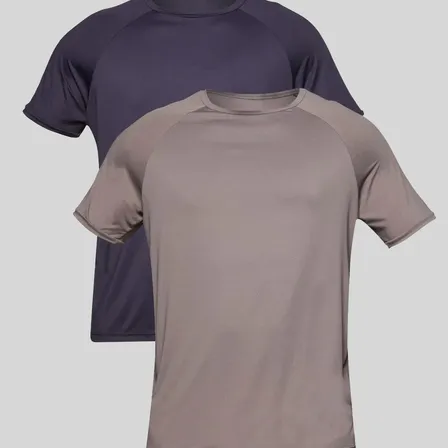 Kit 2 Camisetas Raglan Manga Curta Masculina Mash Pt00/cz01 Liso Gg