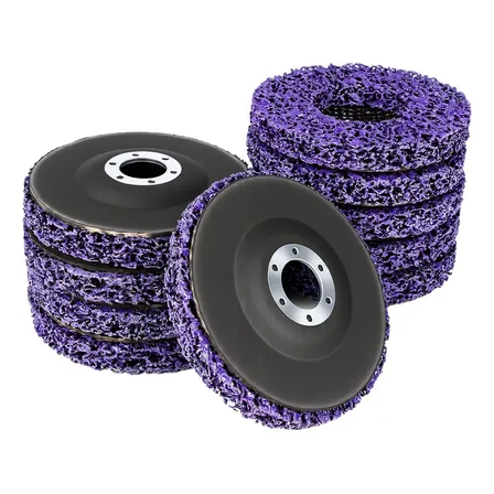 10 Disco Strip Removedor Limpeza Fla Tinta E Verniz 115mm Violeta