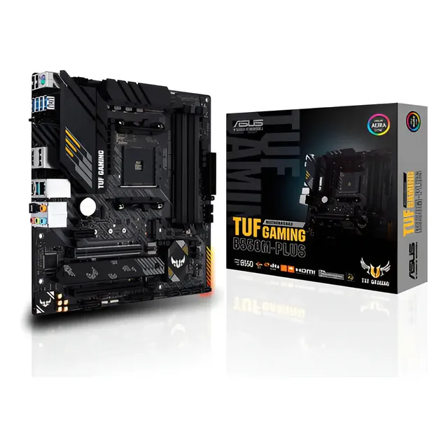 Placa Mãe Asus Tuf Gaming B550m Plus B550 Amd Am4 Matx Ddr4 Preto