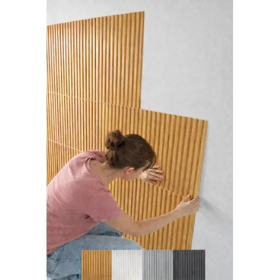 Kit C/ 12 Placas Revestimento Parede Alto Relevo Painel 3d