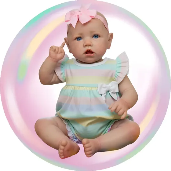 Bebê Realista Boneca Reborn Récem-nascida Pode Dar Banho