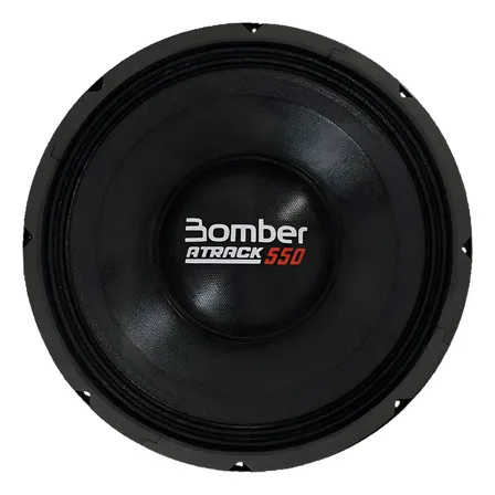 Alto Falante Woofer Som De Carro 12'' 550rms Atrack Bomber Preto