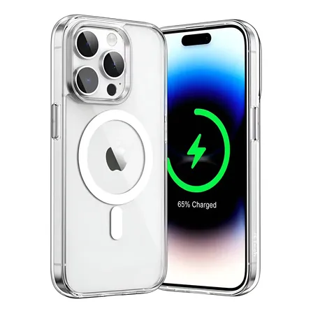 Capa Capinha Magnética Magsafe Premium P/ iPhone 12 Ao 17 Transparente iPhone 15 Pro Max