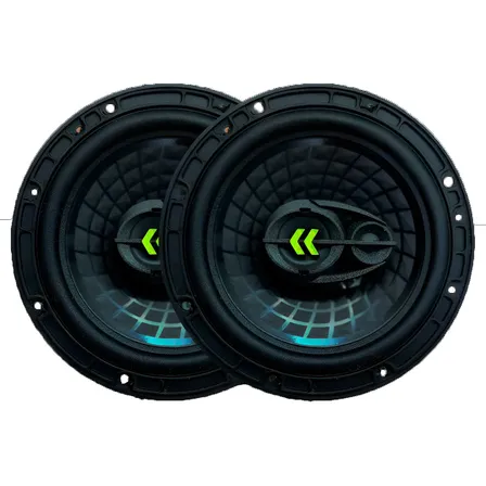Par Auto Falante Triaxial Bravox 6 Polegadas Revo 6 140wrms Preto