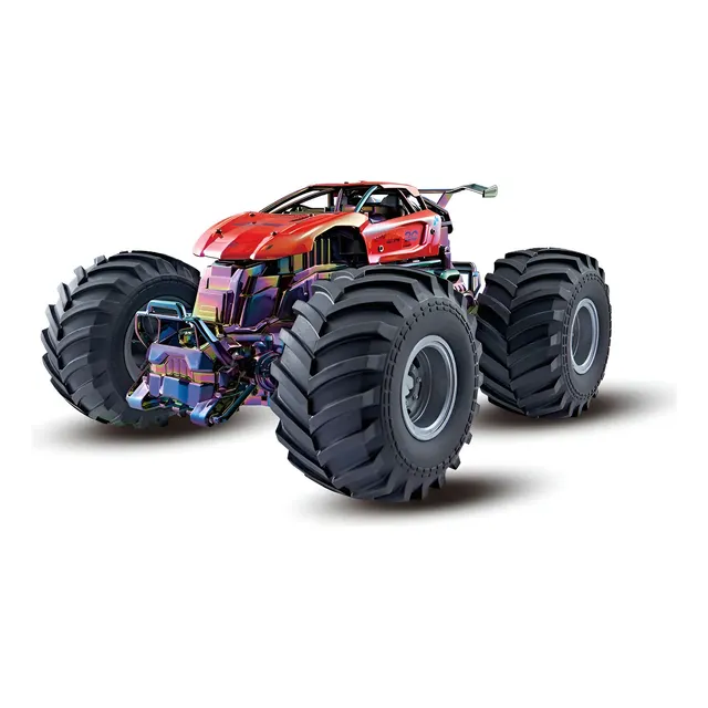 Carrinho Controle Remoto Com Rodas 4x4 Vermelho Maxi Toys