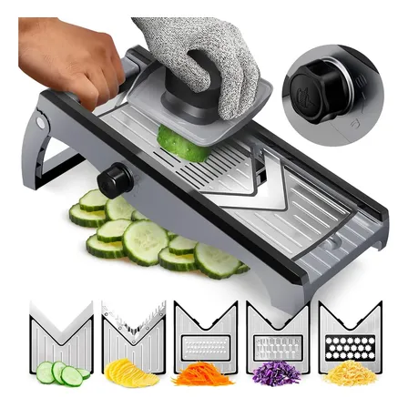 Mandolin Cortador Ralador Fatiador Legumes Inox Profissional