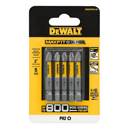 Ponta Bits Dewalt Phillips Maxfit Ultra Ph2 - Dwaf2ph2-5h