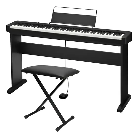 Piano Digital Casio Cdp-s110 + Suporte Móvel + Pedal + Banco