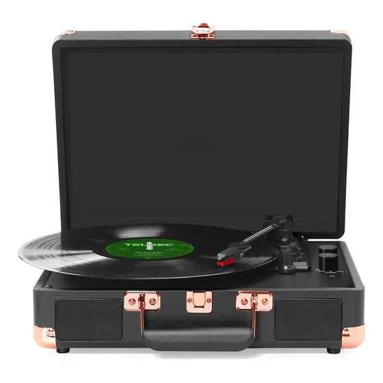 Toca-discos Bluetooth De 3 Velocidades Com Alto-falantes