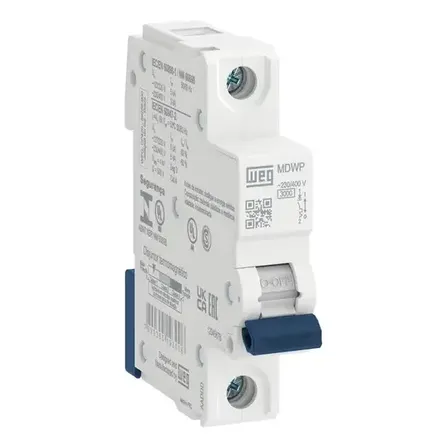 Disjuntor Unipolar Weg 10 16 20 25 32 40 50 63a Curva C Din 25a