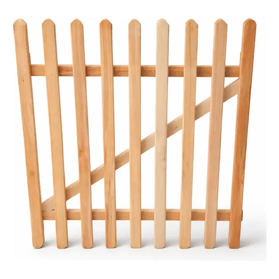 Portão Pet Madeira Eucalipto Portãozinho Cachorro Externo 80cm Alt X .80cm Larg